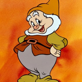 Happy from Snow White and the Seven Dwarfs is voiced by Otis Harlan