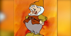Happy from Snow White and the Seven Dwarfs is voiced by Otis Harlan