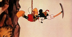 Mickey Mouse in Alpine Climbers