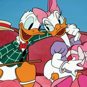 Donald and Daisy in Mr. Duck Steps Out