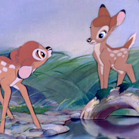 cel from the animated classic Bambi