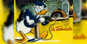 Donald Duck in Donald's Tire Trouble