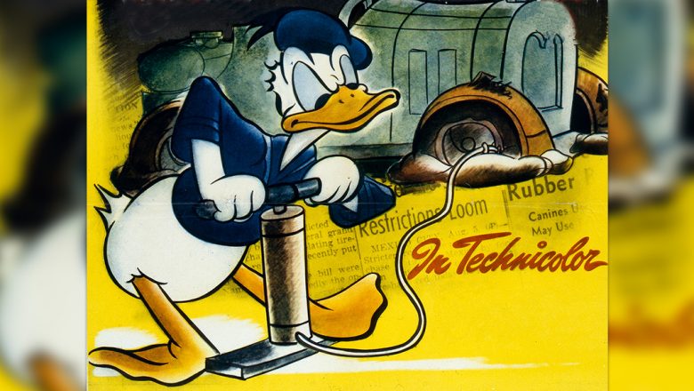 Donald Duck in Donald's Tire Trouble