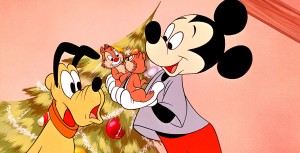 Pluto, Mickey Mouse and Chip n' Dale around the Christmas Tree in this Disney animated short