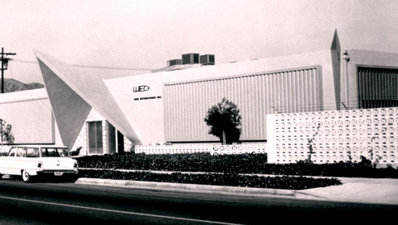 photo of original WED Enterprises buildings, later known as Imagineering