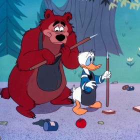 cel from cartoon Grin and Bear It featuring Donald Duck