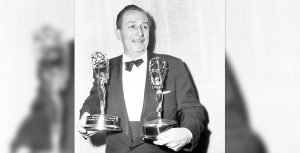 Walt Disney with his Emmy
