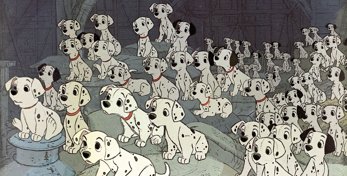 what kind of dogs were used in 101 dalmatians