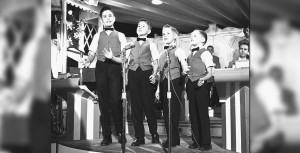 the Osmond Brothers singing at Disneyland