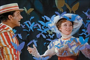 Julie Andrews and Dick Van Dyke in Mary Poppins