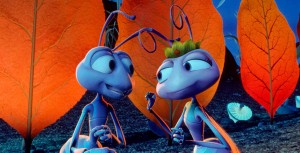 Scene from Disney animated feature a bug's life