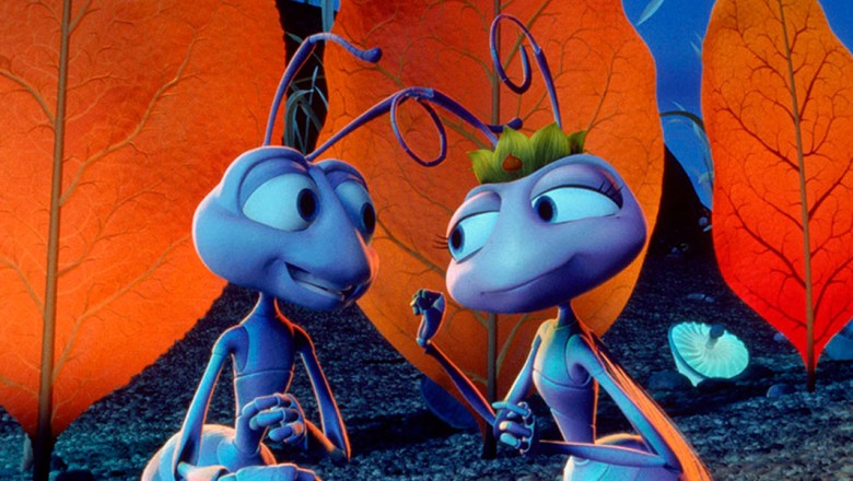 Scene from Disney animated feature a bug's life
