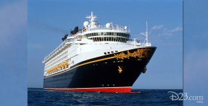 photo of the maiden voyage of the cruise ship Disney Wonder