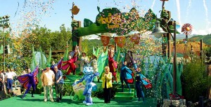 Opening of a bug's land attraction in Disneyland