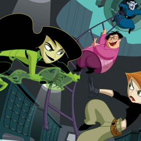 Scene from Kim Possible: A Sitch in Time, based on the popular animated series, on the Disney Channel