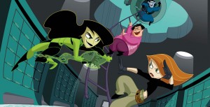 Scene from Kim Possible: A Sitch in Time, based on the popular animated series, on the Disney Channel