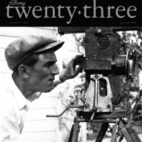 Disney twenty-three Spring 2009 cover art featuring young Walt Disney