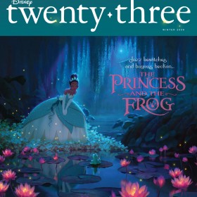 Disney twenty-three Winter 2009 featuring Princess Tiana from the Princess and the Frog