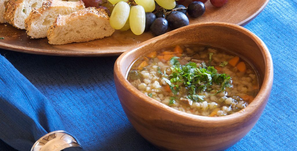 King Stefan’s Banquet Hall’s Beef and Barley Soup and Fried Brie Cheese