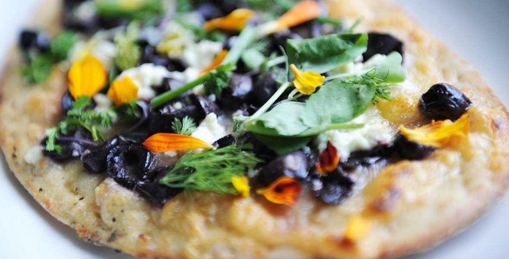 Jiko’s Millet Flatbread with Kalamata Olives
