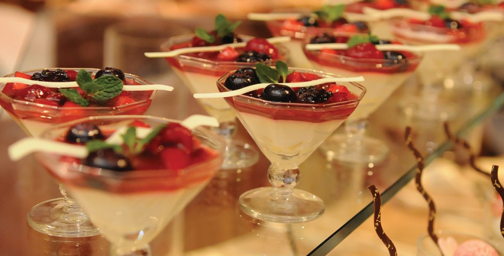 Epcot’s Braised Pineapple Panna Cotta with Strawberry Compote