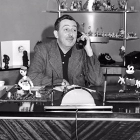 A video exploring the interior of Walt Disney's Office