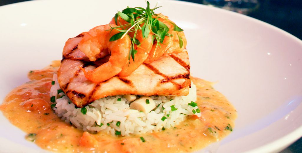 Epcot Coral Reef’s Grilled Mahi-Mahi with Rock Shrimp