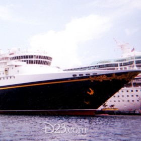 photo of cruise ship Disney Magic docked in marina