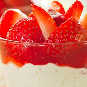 Disneyland Rice Cream with Strawberries