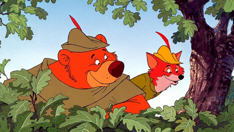 Scene from 1973 animated feature film Robin Hood