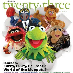 cover art of Winter 2011 Disney Twenty-Three D23 Magazine featuring The Muppets