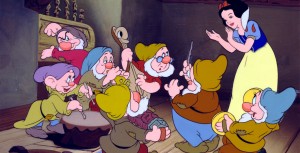 Scene from Disney film Snow White and the Seven Dwarfs