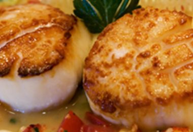 Sautéed Sea of Cortez Rock Scallop with Sauce of Lemon, Lobster, and Vanilla