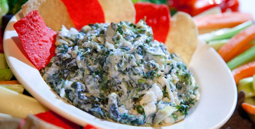 ESPN Zone’s Spinach and Artichoke Dip