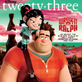 Disney twenty-three Winter 2012 cover art featuring Wreck-It Ralph