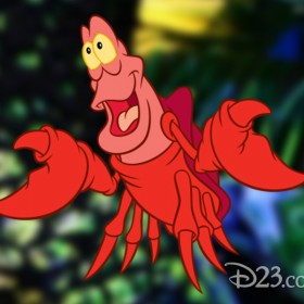 Illustration of Sebastian from The Little Mermaid