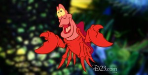 Illustration of Sebastian from The Little Mermaid