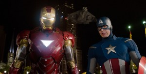 Iron Man and Captain America from The Avengers