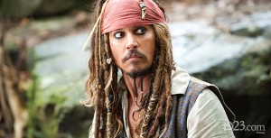 movie still of Johnny Depp from his role in Pirates of the Caibbean