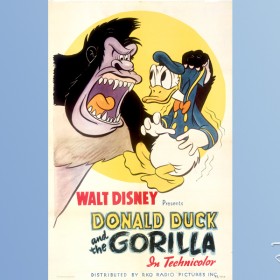 one-sheet movie poster for Ajax featuring Donald Duck