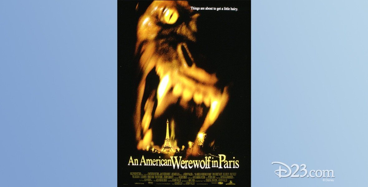 one-sheet movie poster for An American Werewolf in Paris
