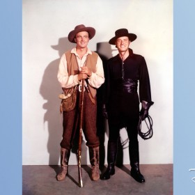 photo of two characters in cowboy costumes