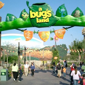 photo of entrance to a bug’s land at Disney California Adventure