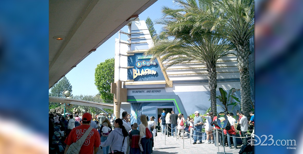 photo of exterior of Buzz Lightyear Astro Blasters attraction
