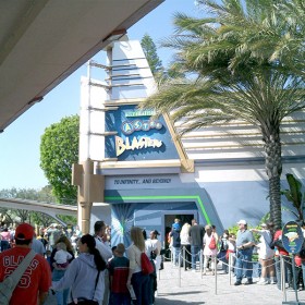 photo of exterior of Buzz Lightyear Astro Blasters attraction