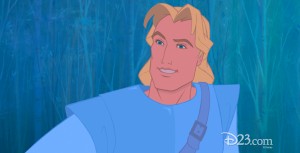 animation cel from Pocahontas showing Captain John Smith