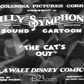 title card from the movie Cat’s Nightmare, The Copyright title of The Cat’s Out