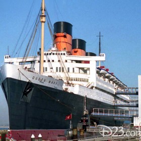 photo of Queen Mary ship moored at pier