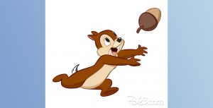 cel from animated movie of Chip chipmunk