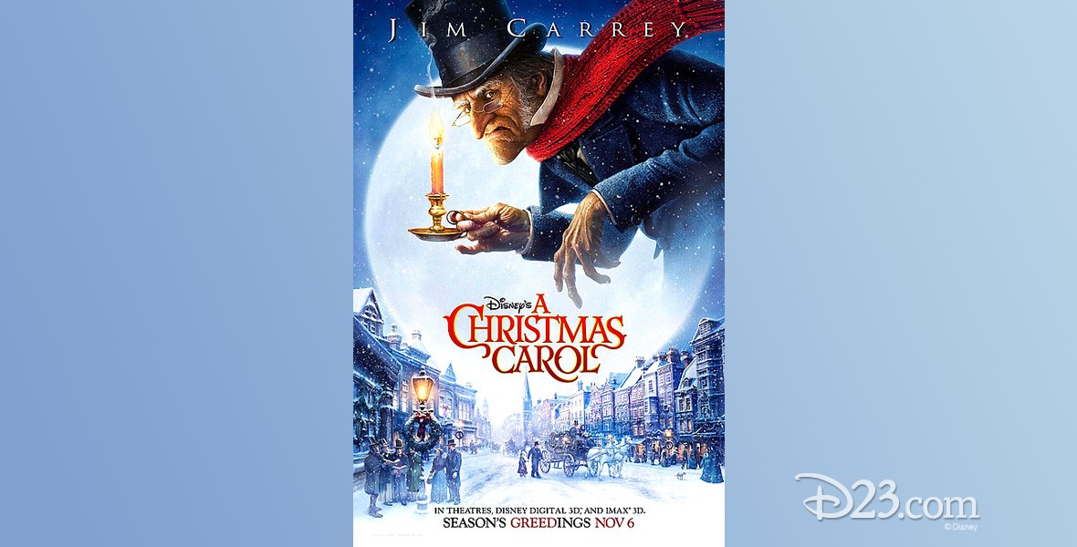 movie poster for Disney's A Christmas Carol
